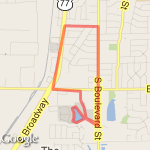 3 mile training loop route map
