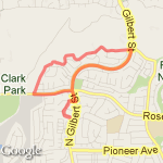 Castlewood Hiking Trail route map