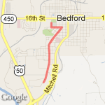 4 mile out and back route map