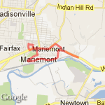 4 Mile Mariemont Loop route map