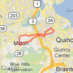 6.83 mile route  route map