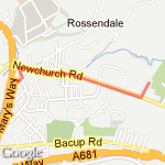 Santa Dash route map