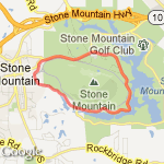 Stone Mountain Inner Loop route map