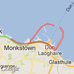 east + west piers route map