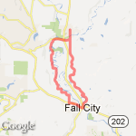 Entwistle Trail Loop route map