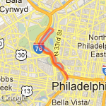 7 mile run Philly  route map