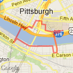 Down Town Southside route map