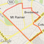 Run Route 2 (4 miles) route map