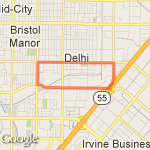 Embassy 4 Miler loop route map