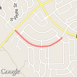 800 Meter Sprint route map