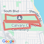 Just the Cemetery route map