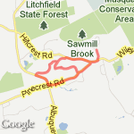 Double Loop: Moose Hollow route map