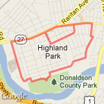 South Side Lap route map