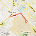 Home to campus and back route map