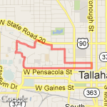 Run Route Bravo route map