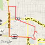 Run Route Charlie route map