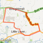 Bury Road/Leverhulme park route map