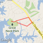 Great neck circle to GN park route map