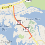 O/B  GN Circle to hot tuna and back route map