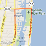 5 mile out and back route map