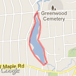 Lake Park Mile route map