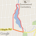 Lake Front Loop route map