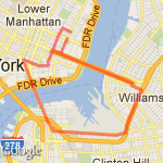 2 Bridge challenge route map