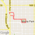 Jingle Jog 1 mile route map