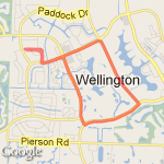 big blue square route map