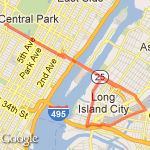 L.I.C. 59th street route map