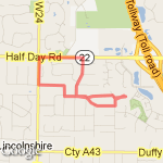 quick two-miler route map