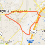 7 mi loop Smyrna route map