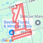 Beeton 10 route map