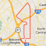 Dellview/Castle Hills route map