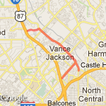 Vance Jackson Hills route map