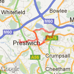 Home to Heaton Park route map