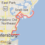 10 Mi Pier+Golf+Brightwaters route map