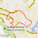 7 miles loop route map