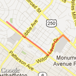 10 mile - Crispy Creme route map