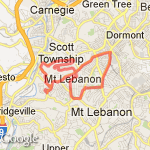 South Hills 11'er route map