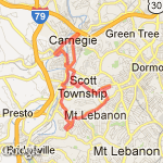 Scott/Carnegie/Lebo Loop route map
