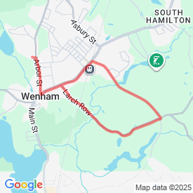 4.5 - 6.44 Km route in wenham, ma
