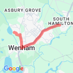 4.6 Hamilton Wenham route map