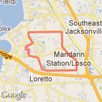 Mandarin 10 mile loop route map