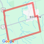 Tottenham Road Loop route map