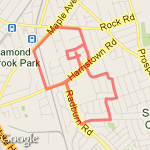 JS Glen Ave 4 Miler 12/12 route map