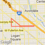 Polishville loop route map