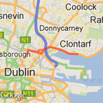Clontarf route map