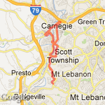 Carnegie Out N Back route map