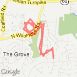 Neighborhood Run route map
